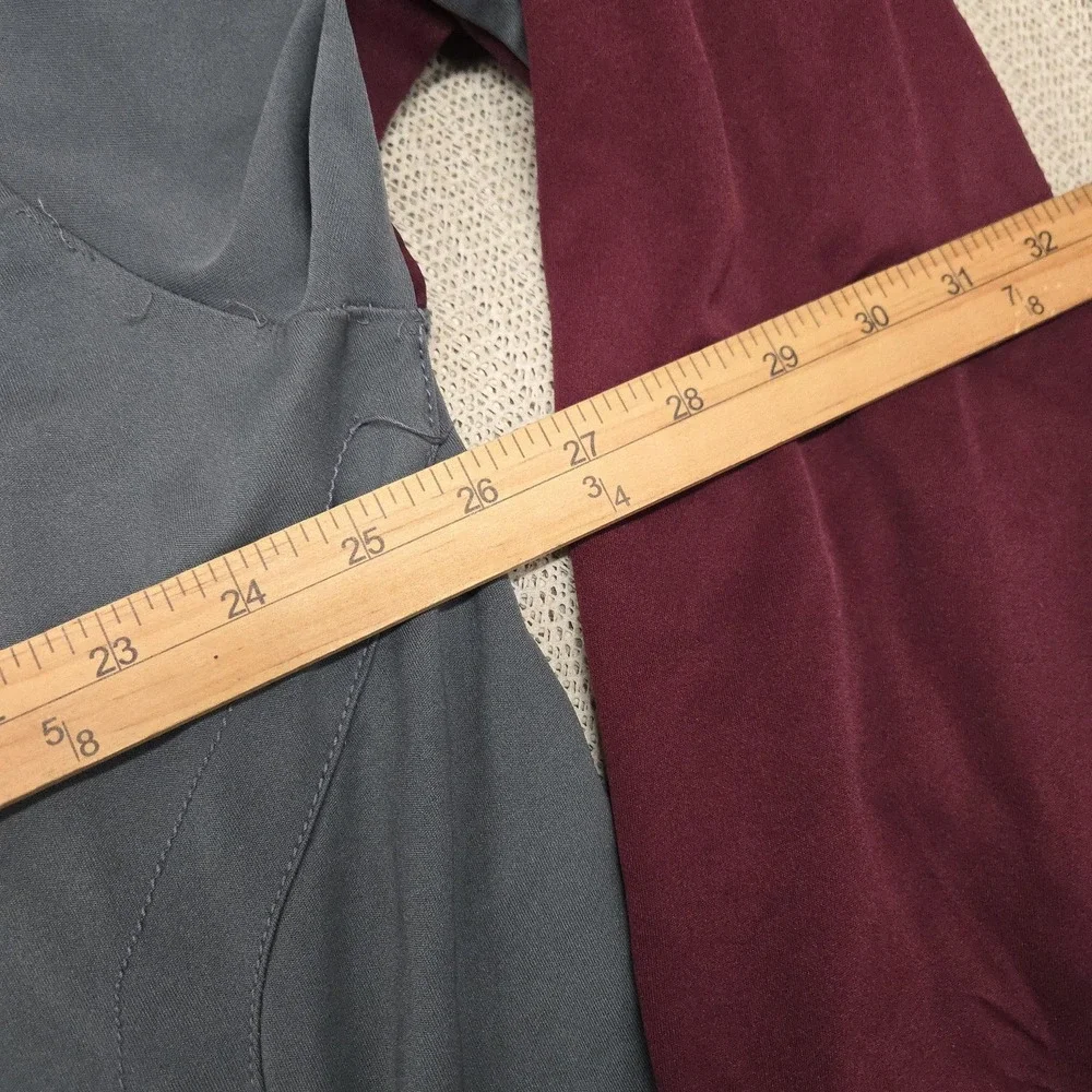 Adidas Pullover Mens 2XL Gray Maroon 1/4 Zip Long Sleeve Colorblock Athletic Top